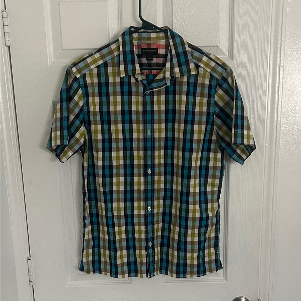 Banana Republic Multicolor Plaid Button Down Shirt
